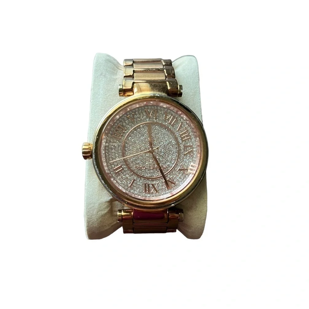 Michael Kors Rose Gold/Bronze Diamond Watch